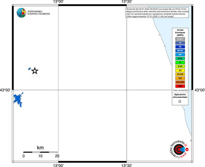 Mappa EMS - territori località