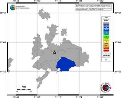 Mappa EMS - territori comuni