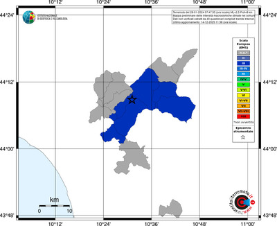 Mappa EMS - territori comuni