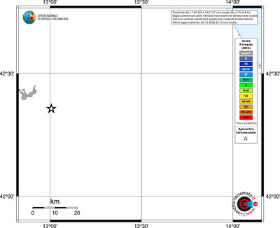 Mappa EMS - territori località