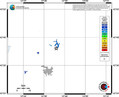 Mappa EMS - territori località