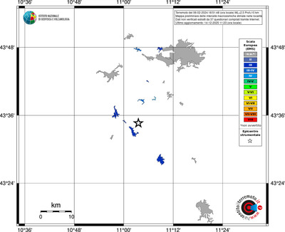 Mappa EMS - territori località