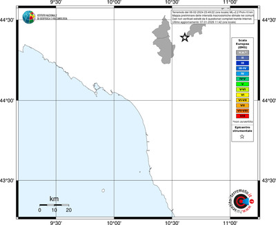 Mappa EMS - territori comuni
