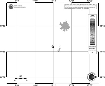Mappa EMS - territori località