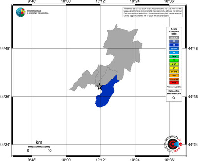 Mappa EMS - territori comuni