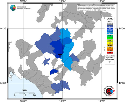 Mappa MCS - territori comuni
