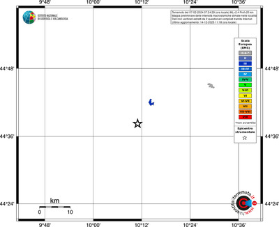 Mappa EMS - territori località