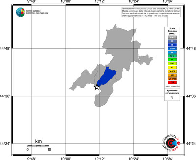 Mappa EMS - territori comuni