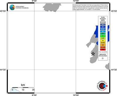 Mappa EMS - territori comuni