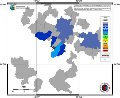 Mappa MCS - territori comuni