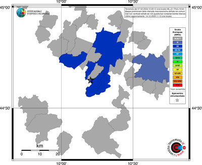 Mappa EMS - territori comuni