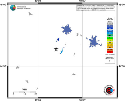 Mappa MCS - territori località