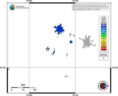Mappa EMS - territori località
