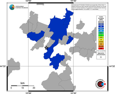 Mappa EMS - territori comuni