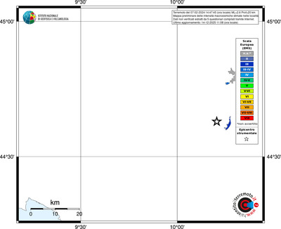 Mappa EMS - territori località