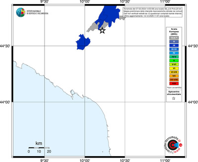 Mappa EMS - territori comuni