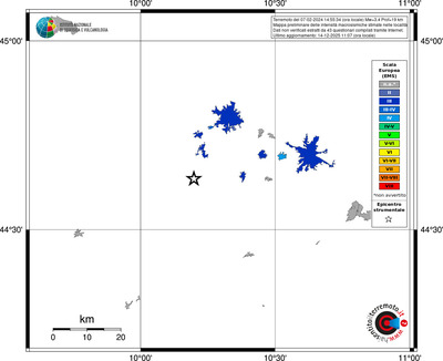 Mappa EMS - territori località