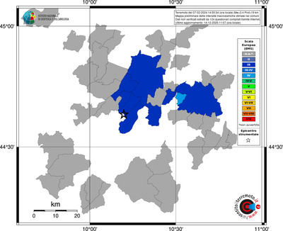Mappa EMS - territori comuni