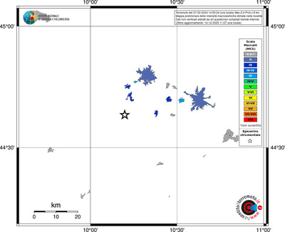 Mappa MCS - territori località