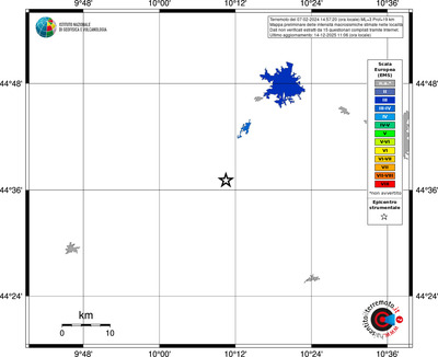 Mappa EMS - territori località