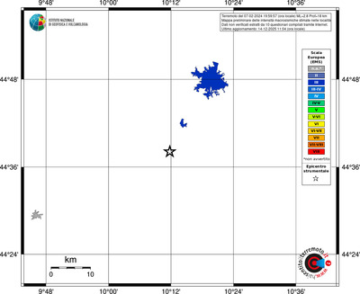 Mappa EMS - territori località