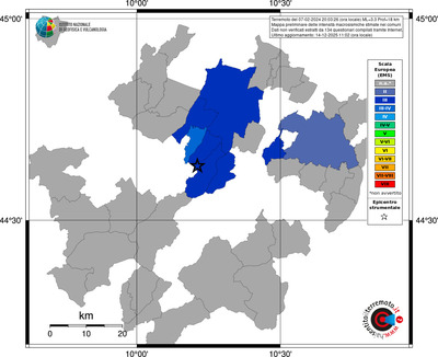 Mappa EMS - territori comuni