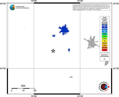 Mappa EMS - territori località