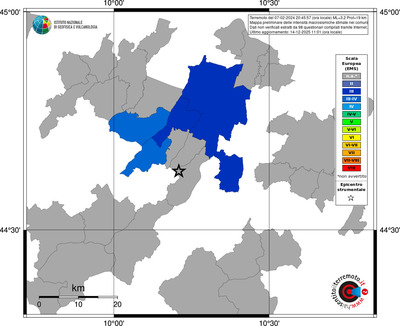 Mappa EMS - territori comuni