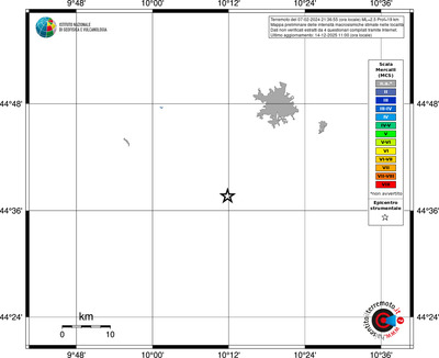 Mappa MCS - territori località