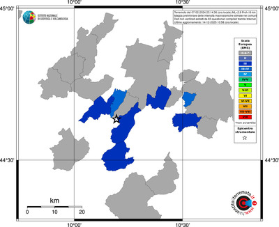 Mappa EMS - territori comuni