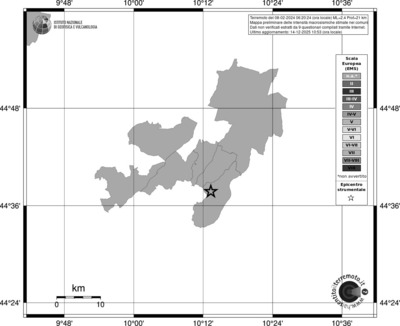 Mappa EMS - territori comuni