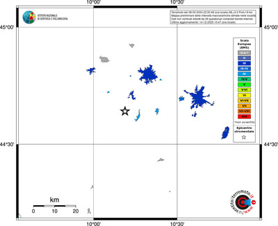 Mappa EMS - territori località