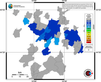 Mappa EMS - territori comuni