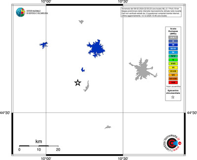 Mappa EMS - territori località