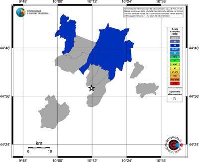 Mappa EMS - territori comuni