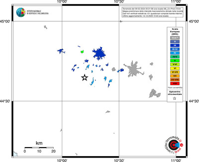 Mappa EMS - territori località
