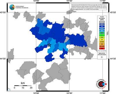 Mappa EMS - territori comuni