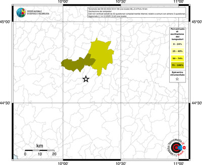 Mappa territorio comunale con almeno 3 questionari