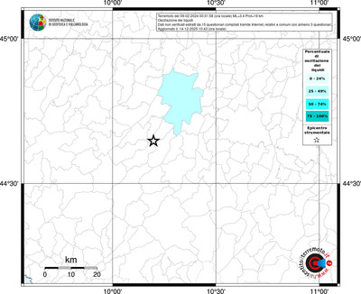 Mappa territorio comunale con almeno 3 questionari