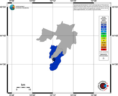 Mappa EMS - territori comuni