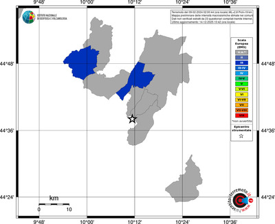 Mappa EMS - territori comuni