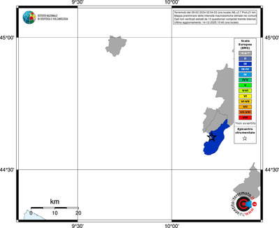 Mappa EMS - territori comuni
