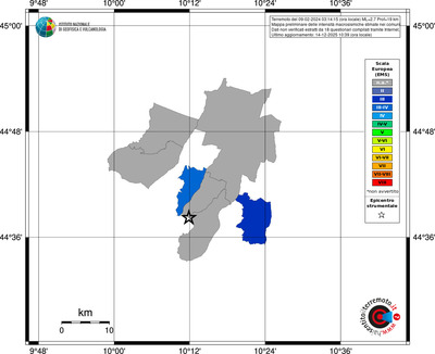 Mappa EMS - territori comuni