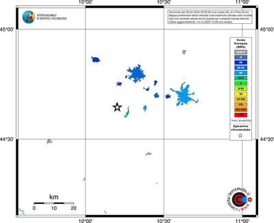 Mappa EMS - territori località