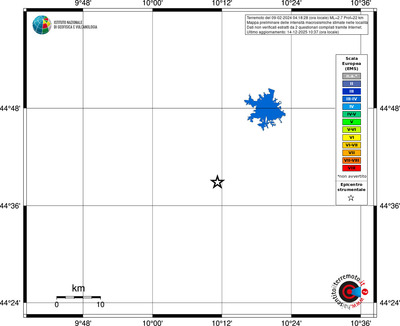 Mappa EMS - territori località