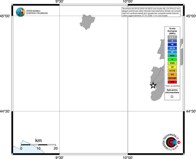 Mappa EMS - territori comuni