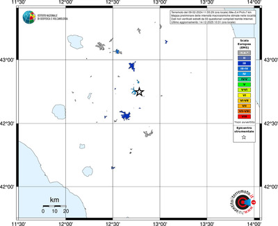 Mappa EMS - territori località