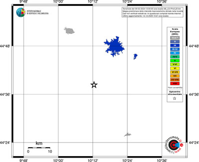 Mappa EMS - territori località