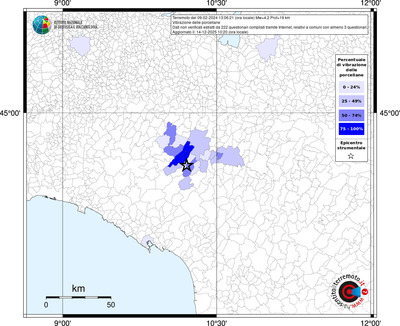 Mappa territorio comunale con almeno 3 questionari