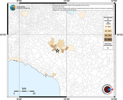 Mappa territorio comunale con almeno 3 questionari